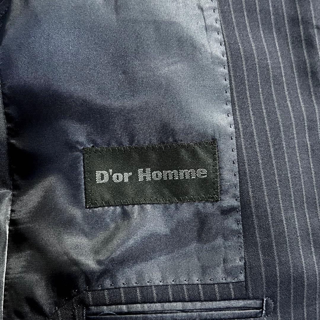 【新品タグ付き】D'or Homme スーツ セットアップ ネイビー サイズY6
