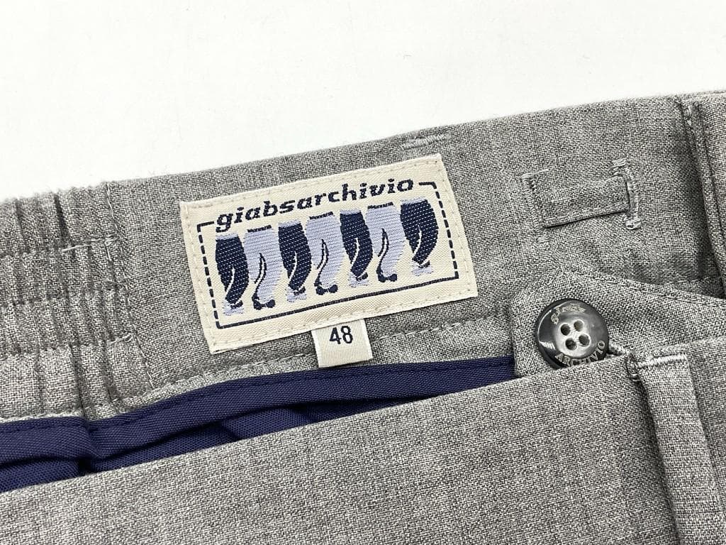 新品 giab's ARCHIVIO マサッチョ クリースストレッチスラックス