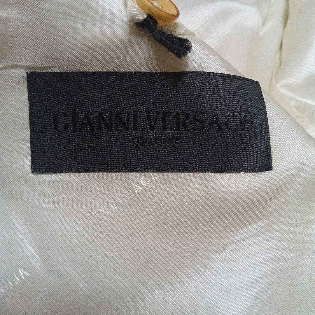GIANNI VERSACE セットアップ 白スーツ　46 イタリア製