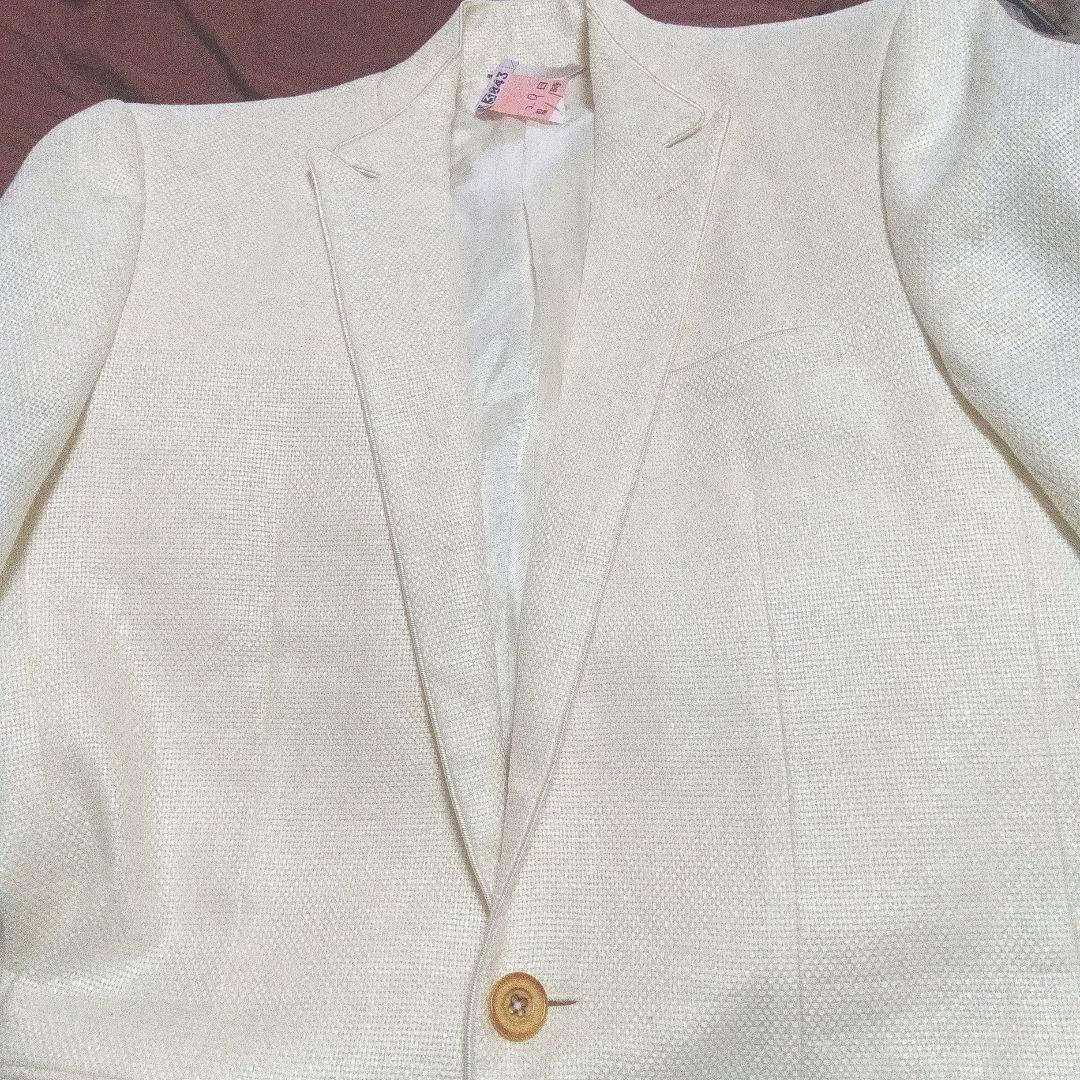 GIANNI VERSACE セットアップ 白スーツ　46 イタリア製