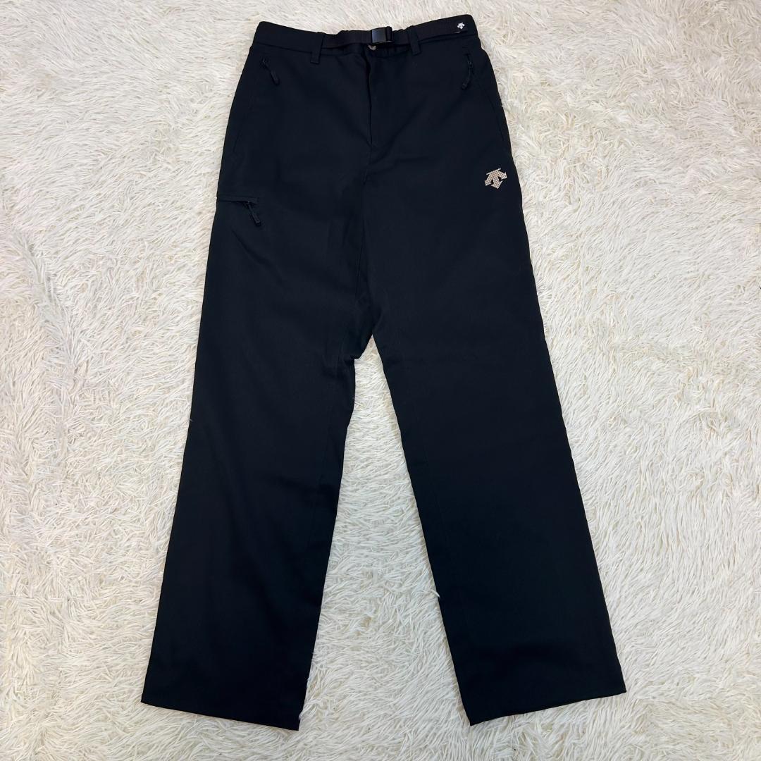 人気　デサント　ナイロンパンツ　カーゴパンツ　ゴルフ　ベルト　ウエストゴム　L