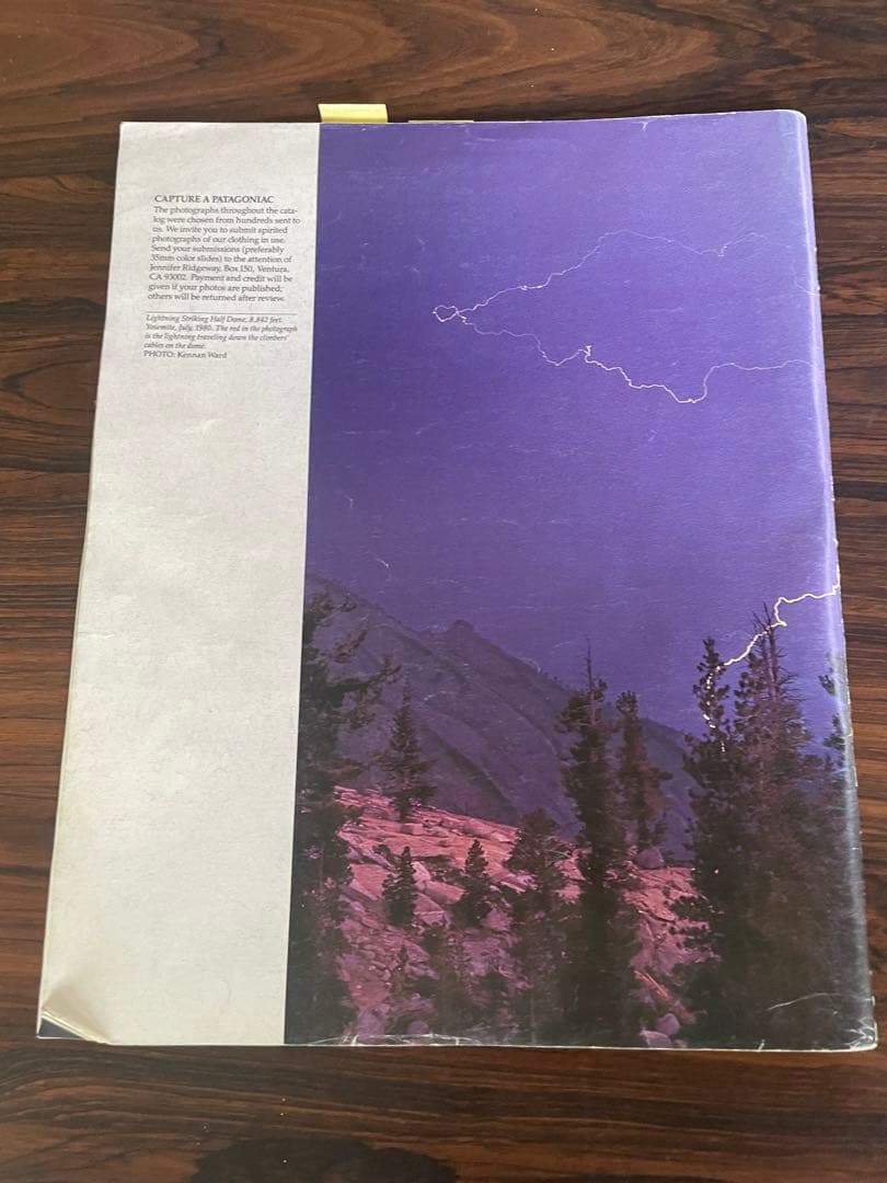 Patagonia パタゴニア カタログ　1989