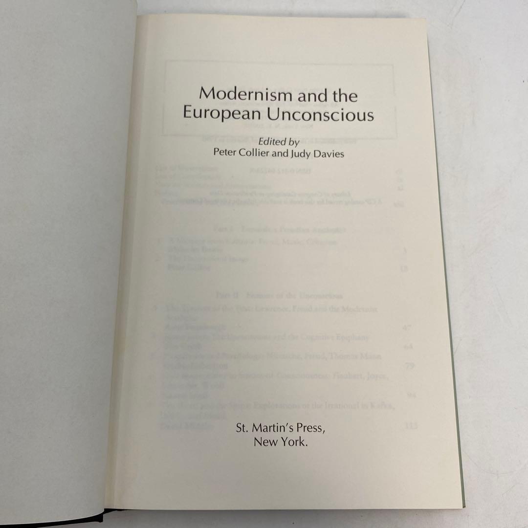 洋書 Modernism and the European Unconscious