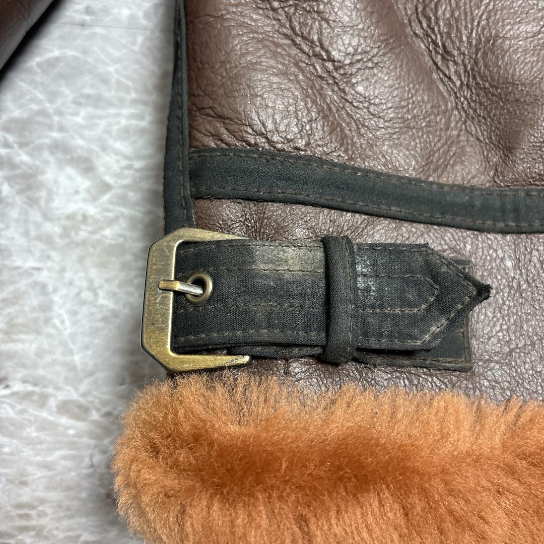 美品 MORGAN B3 SealBrown Flight Jacket 44