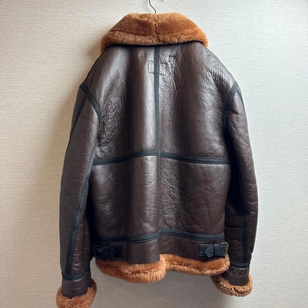 美品 MORGAN B3 SealBrown Flight Jacket 44