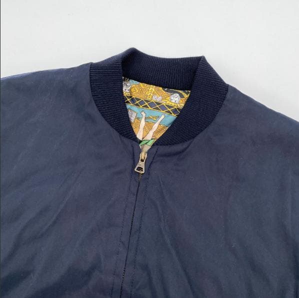 HERMES リバーシブルボンバー MA-1 ヴィンテージ