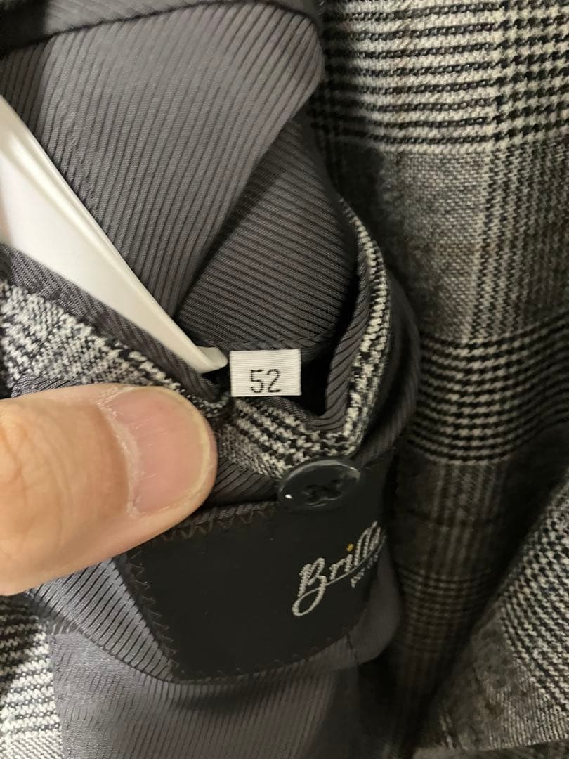 Sakado Express グレンプレイドダブルスーツ　ウールカシミヤ