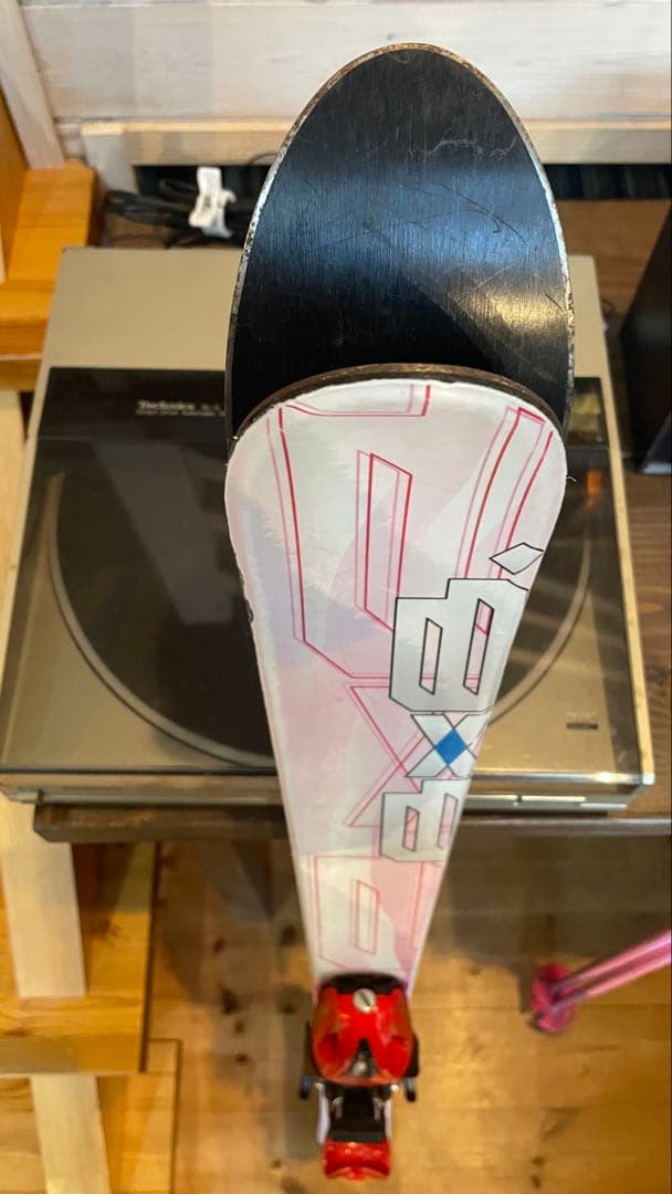 カービングスキー板96cmセットストックBXB子供ジュニアキッズ女の子ピンク