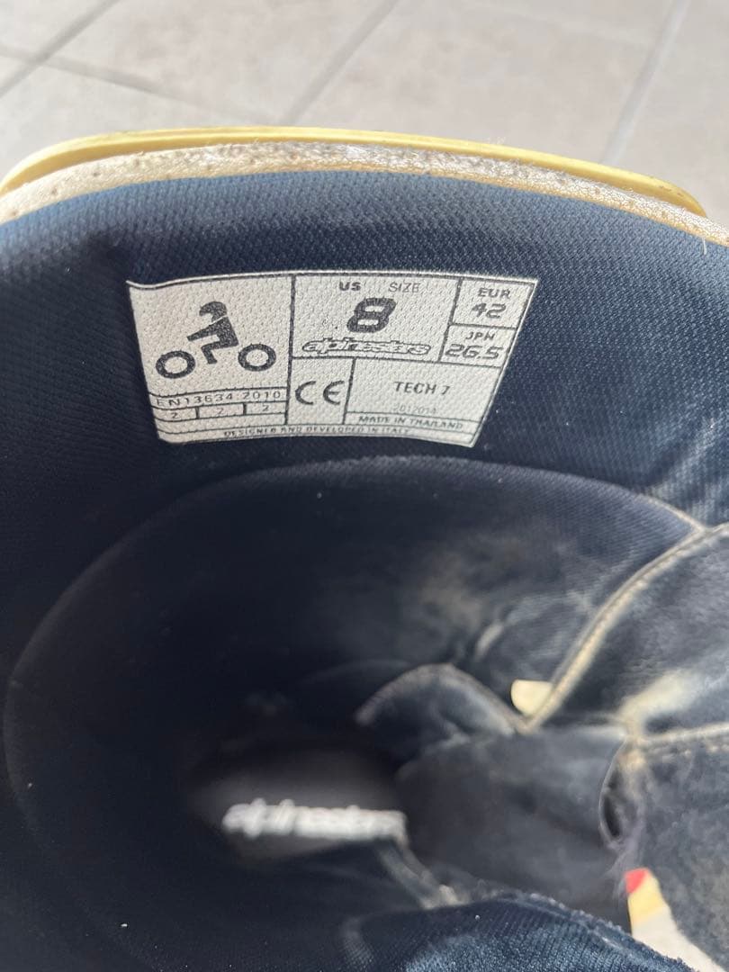 alpinestars アルパインスターズ　TECH7 US8 26.5 ブーツ