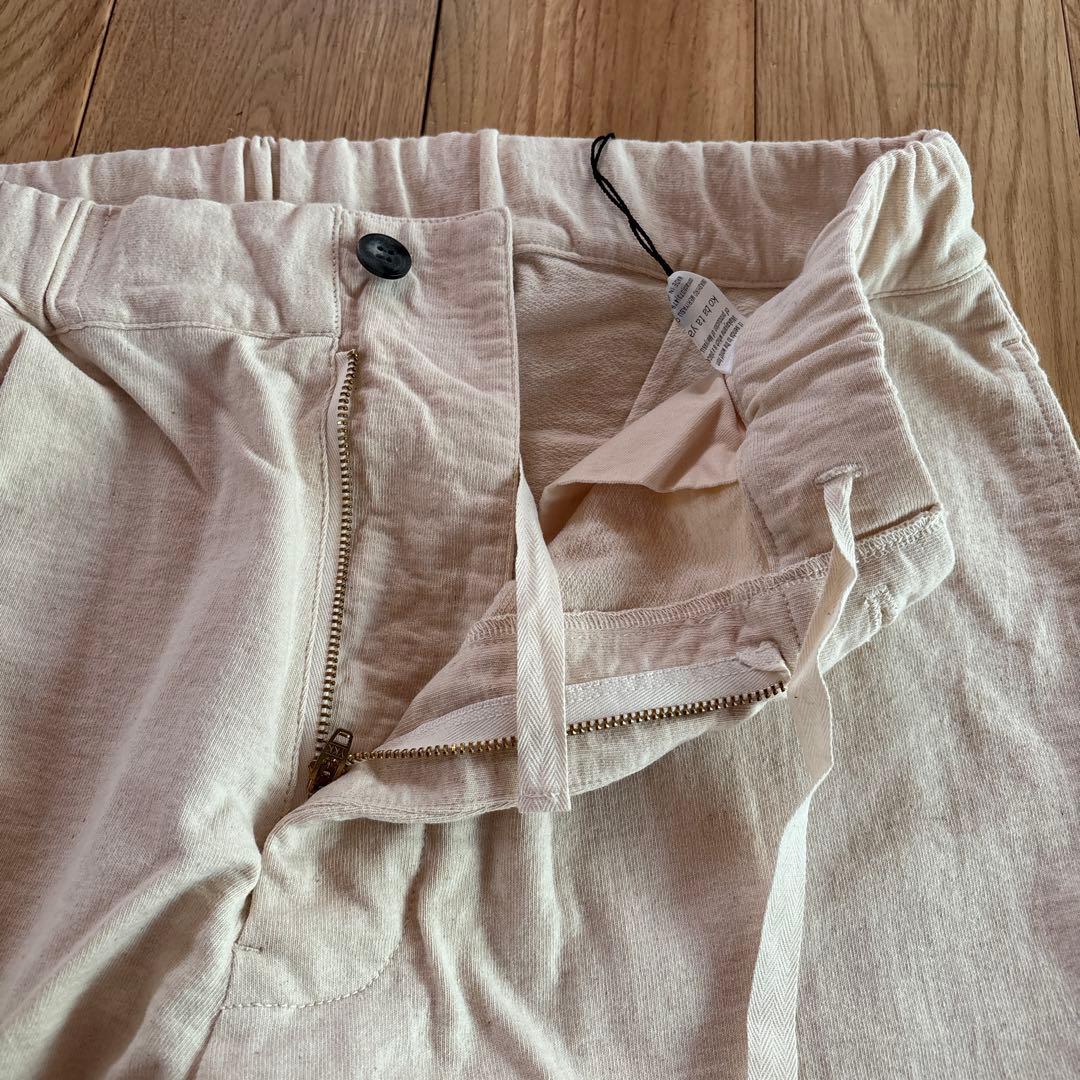 今城メリヤス　ニットパンツ/ホワイト