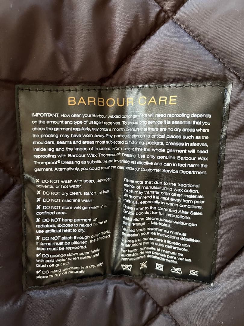 Barbour バブアー　ビデイルワックスコットン　ブラウン　M