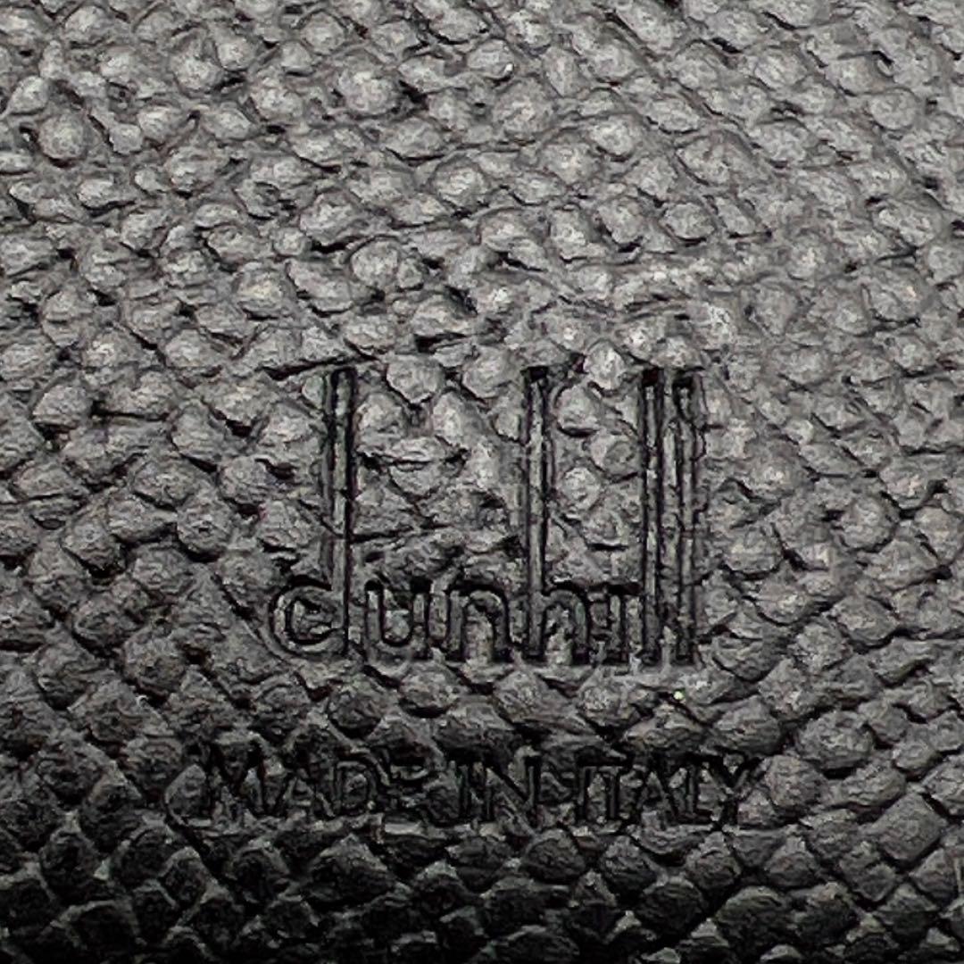 Dunhill ブラック マネークリップ メンズ 折り財布 7657