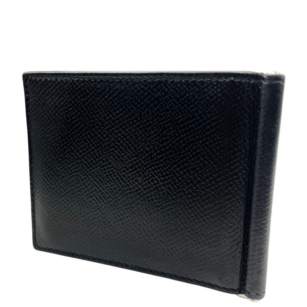 Dunhill ブラック マネークリップ メンズ 折り財布 7657