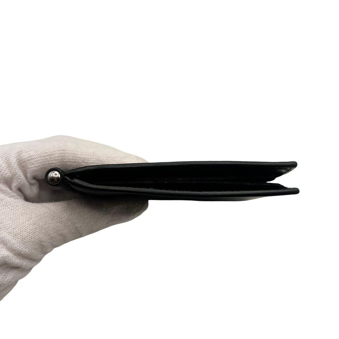 Dunhill ブラック マネークリップ メンズ 折り財布 7657