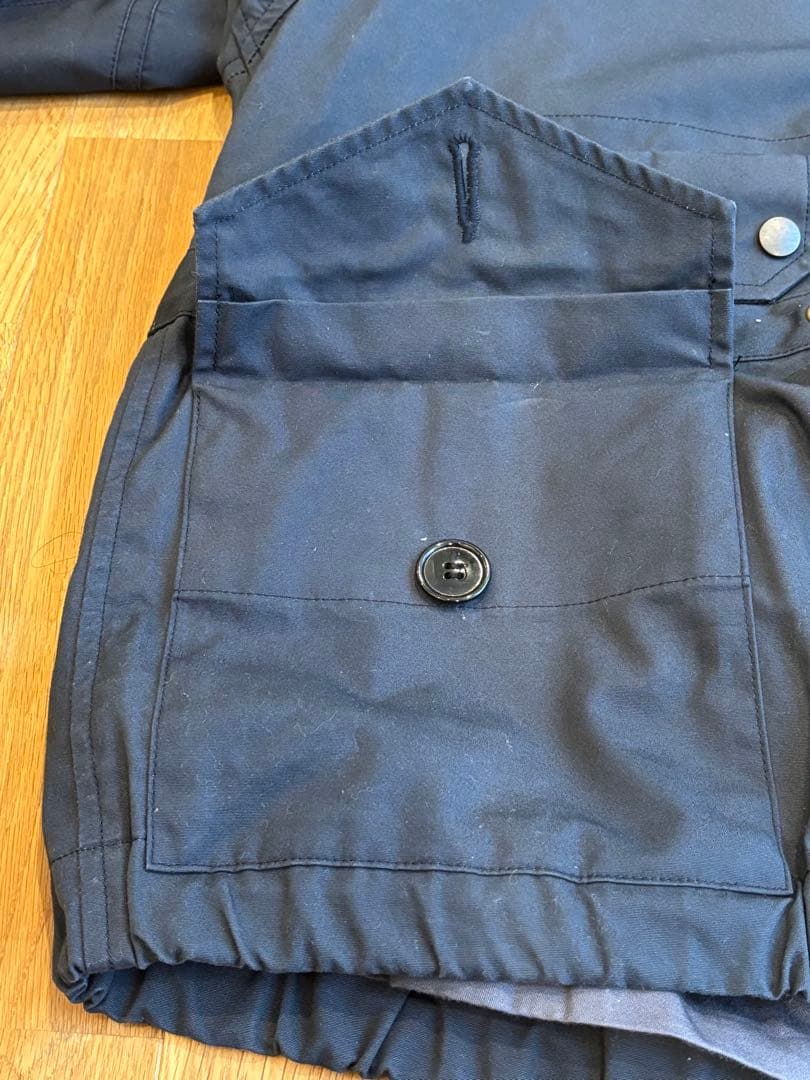 WAIPER.inc ロイヤルネイビーベンタイルスモックパーカー