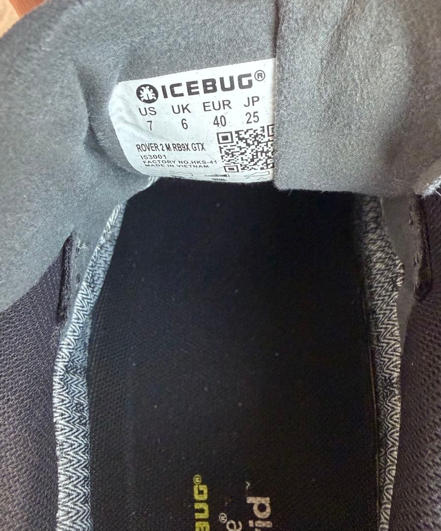 Icebug BOA 防水スニーカー ゴアテックス２５㎝　男女兼用　美品