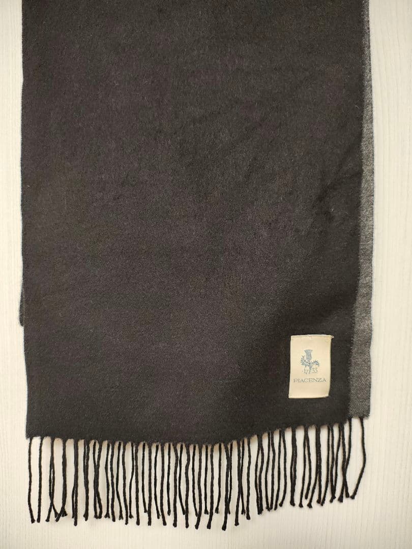 PIACENZA ダブルフェイス シルクカシミヤマフラー バーニーズニューヨーク