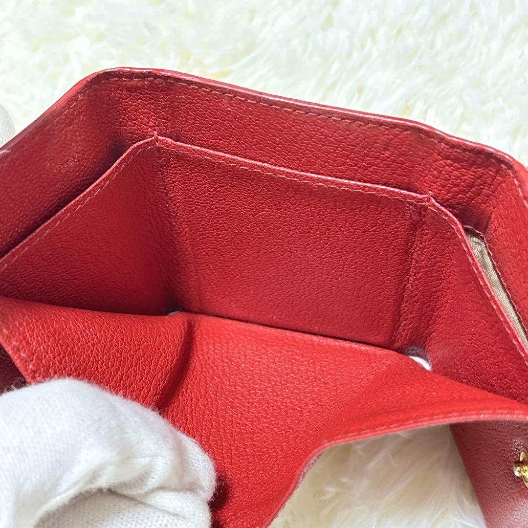 美品✨ミュウミュウ ラブレター マドラス ハート 三つ折り財布 ピンク