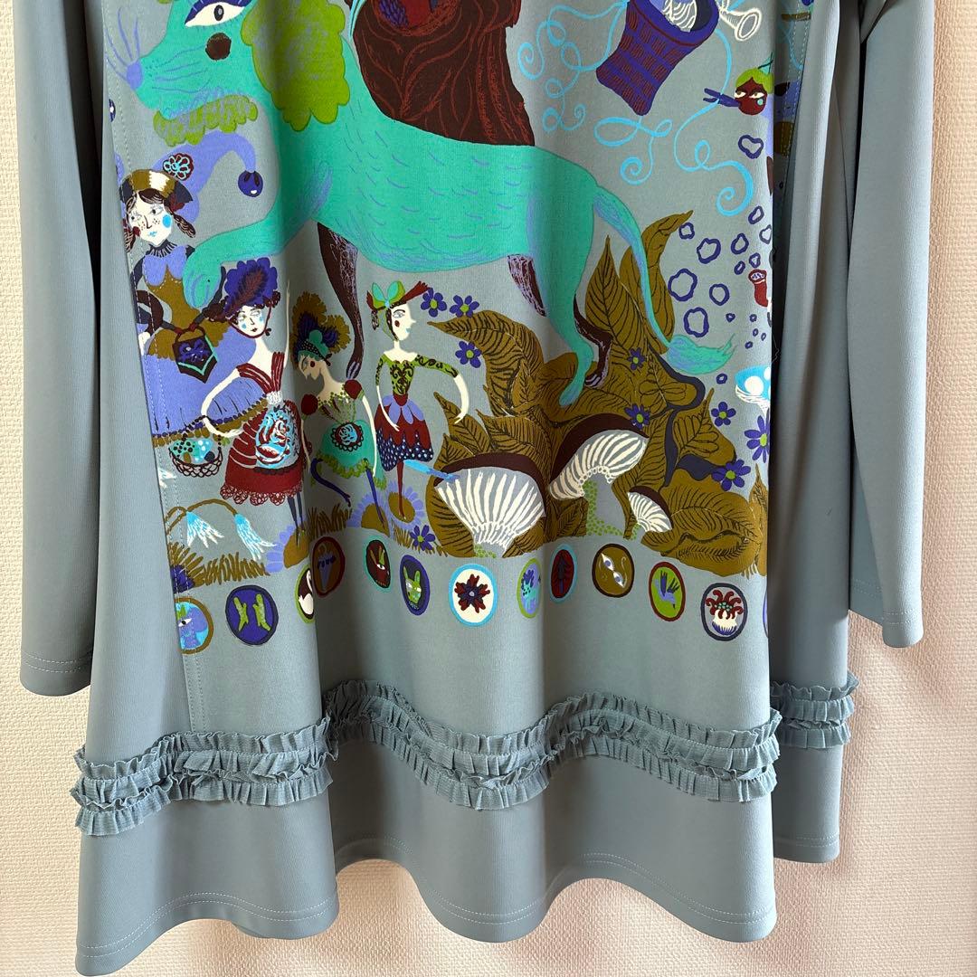 【未使用に近い】✨トクコプルミエヴォル✨ライトブルー地オズの魔法使いチュニック❣️