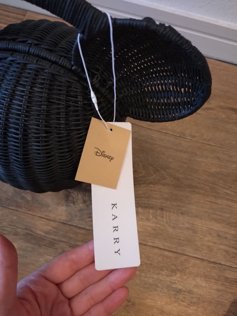 KARRY ミッキー耳付きかごバッグ ブラック