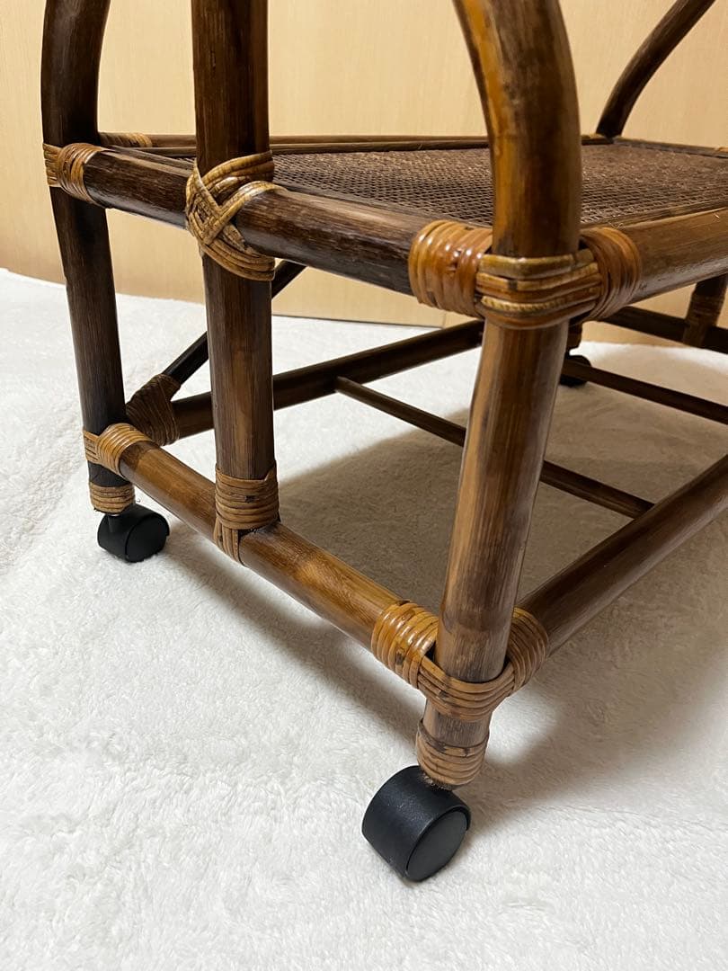 引き取り 配達限定! ラタン家具 ハンガーラック 籐家具 アンティーク