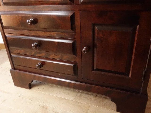 北海道民芸家具　ＨＭ８００ビューロー　ライティング　 再塗装済　ＵＳＥＤ