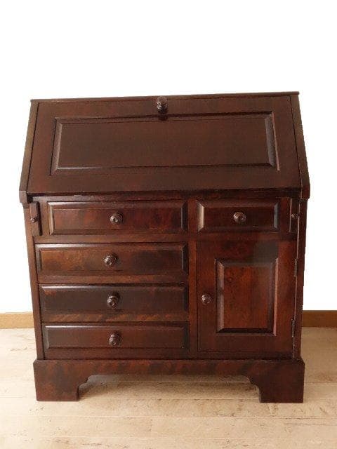 北海道民芸家具　ＨＭ８００ビューロー　ライティング　 再塗装済　ＵＳＥＤ