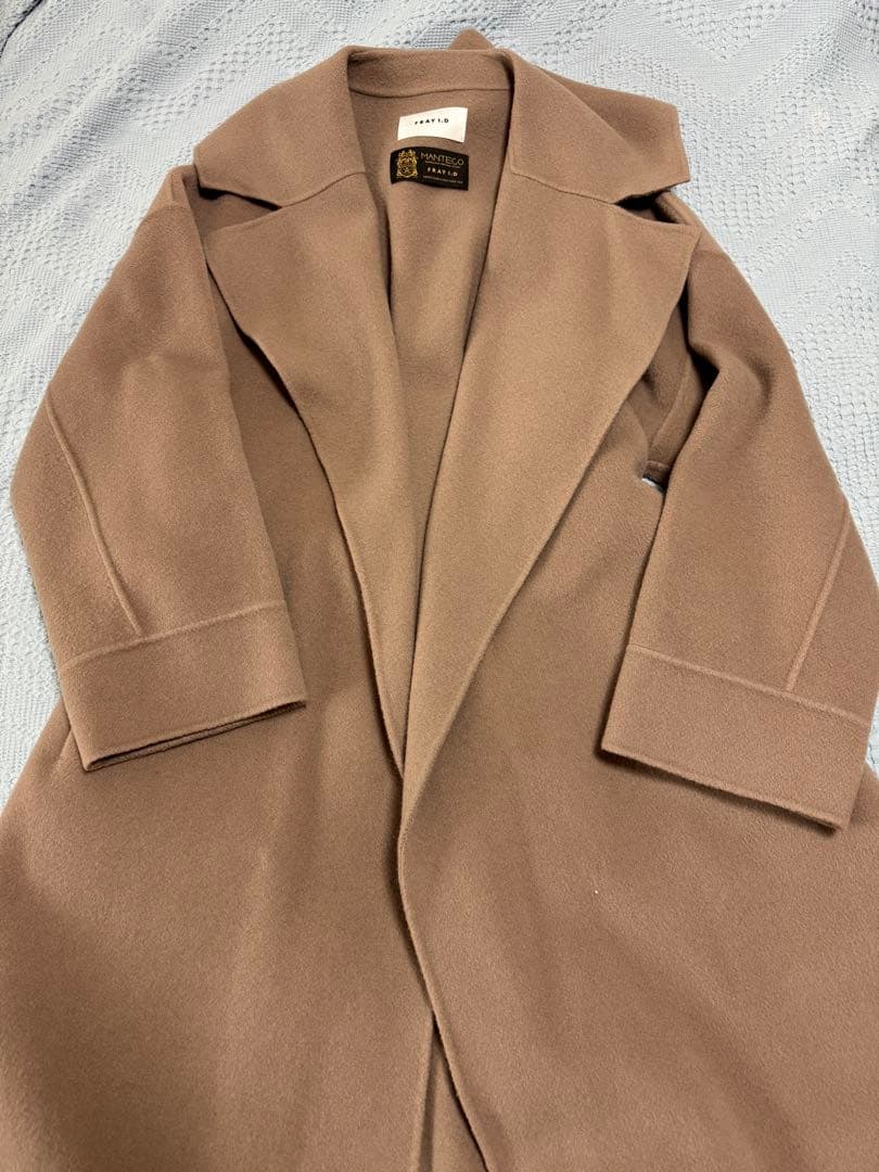 FRAY I.D モカ ベルト付きロングコート サイズ1