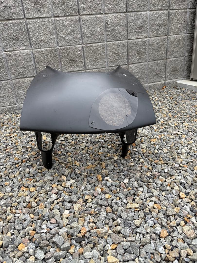 FRP製 NS-1用 耐久アッパーカウル マットブラック 透明ウィンドウ付き