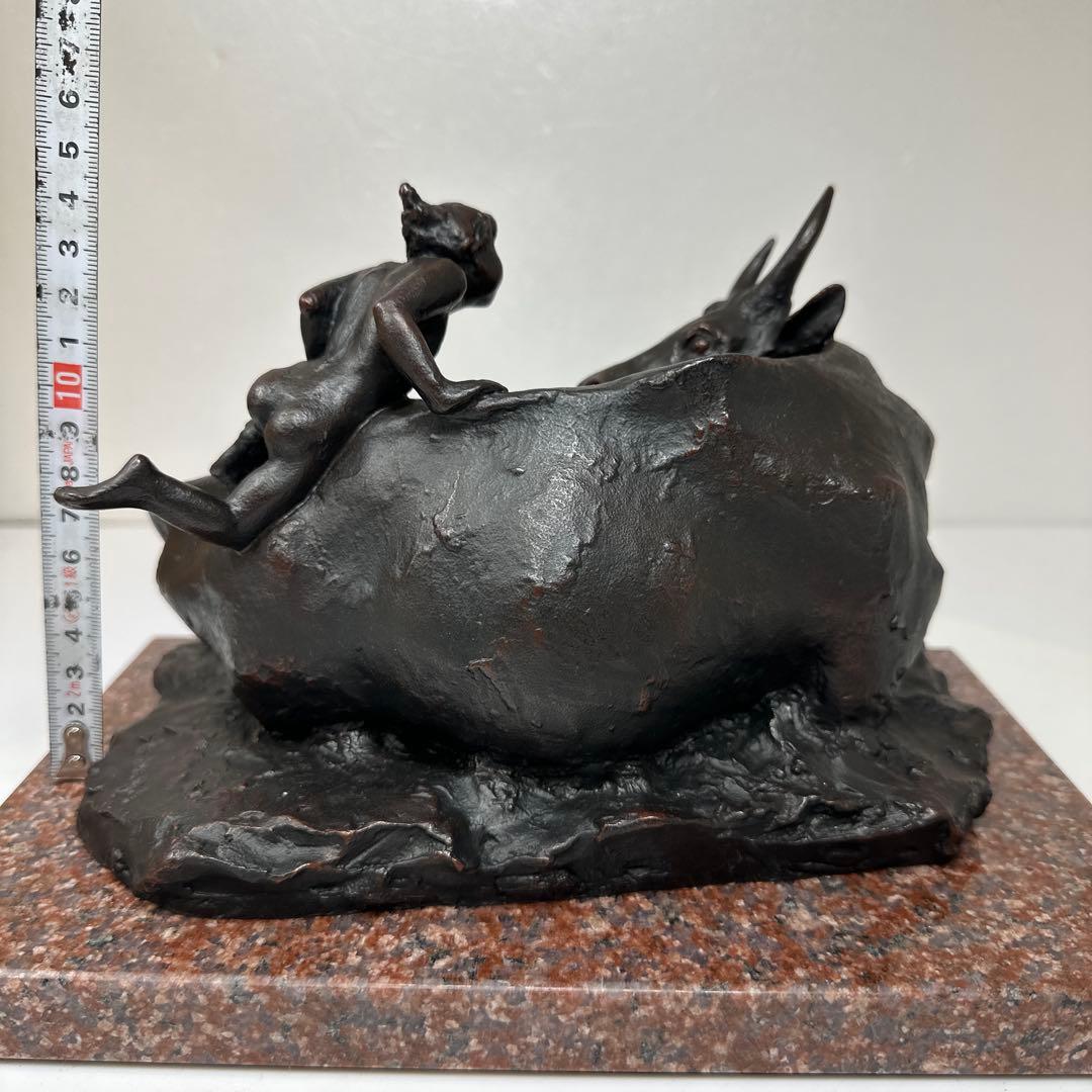 専用　中村晋也　ブロンズ　大地健やか　共箱　5.6kg 東さ7-0416①