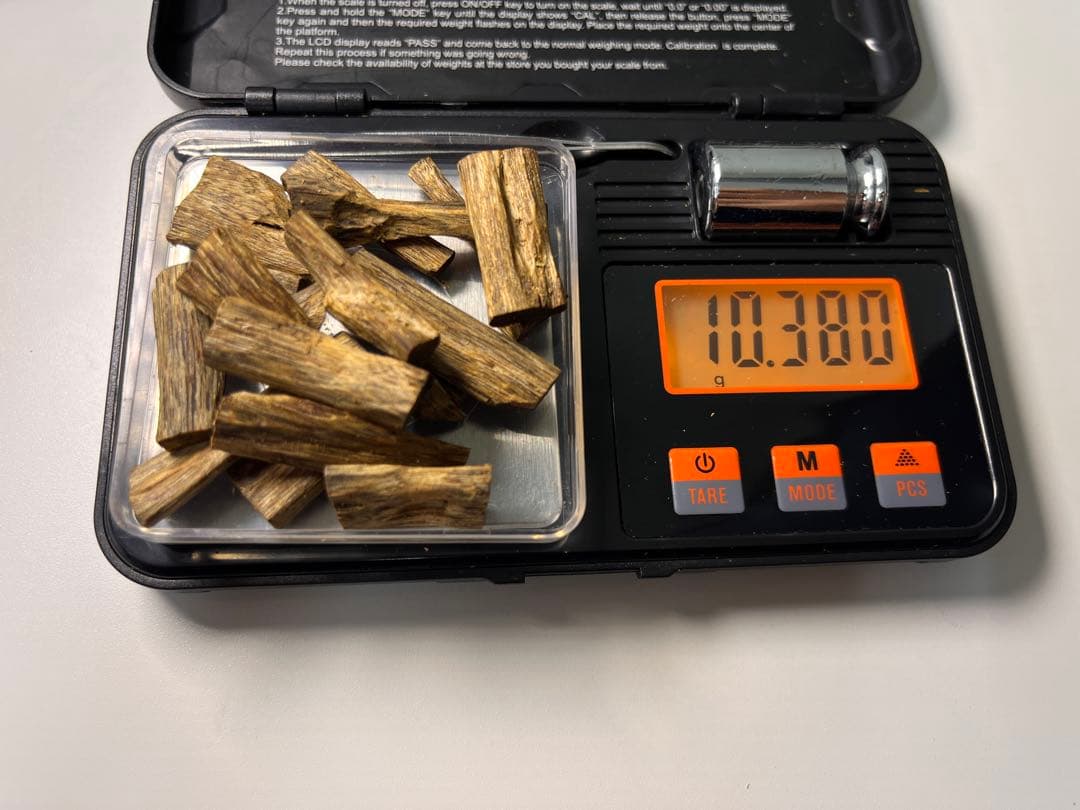 お香 天然沈香 六国五味聞香用 伽羅 香木 3-S-10.380