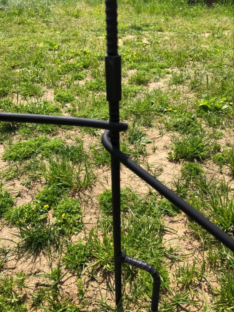 ソロキャン、お手軽サイズ、コンパクト焚き火ハンガー