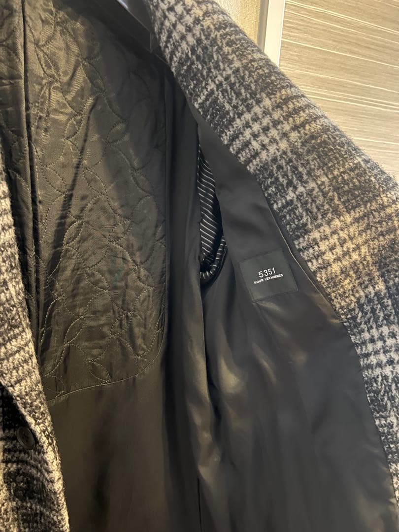 ★2024年超美品★交渉歓迎★5351 homme チェスターコート46