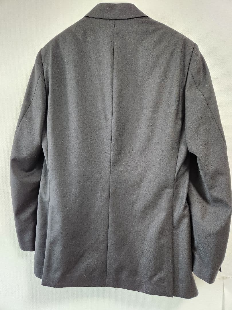 LARDINI ウールスーツ ブラック 46　ロロ・ピアーナ