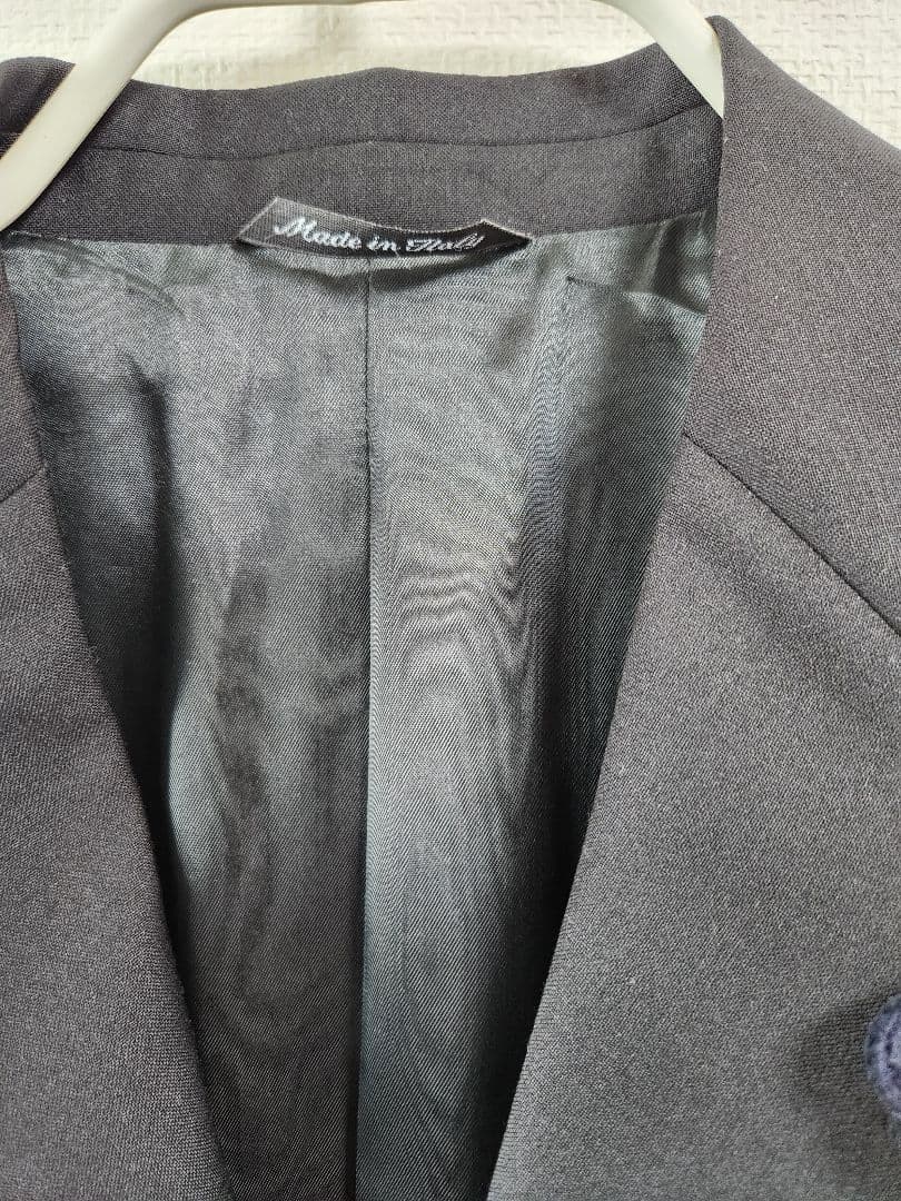 LARDINI ウールスーツ ブラック 46　ロロ・ピアーナ