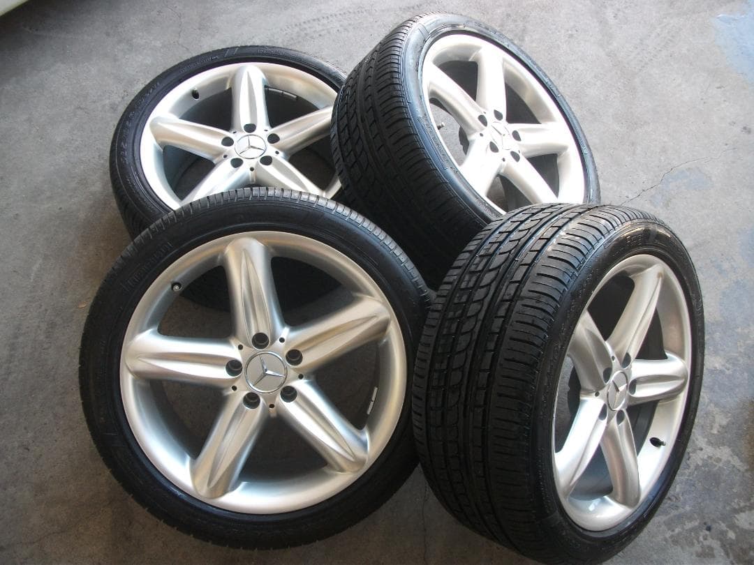 【美品】SL350メルセデスベンツタイヤ・アルミホイールセット