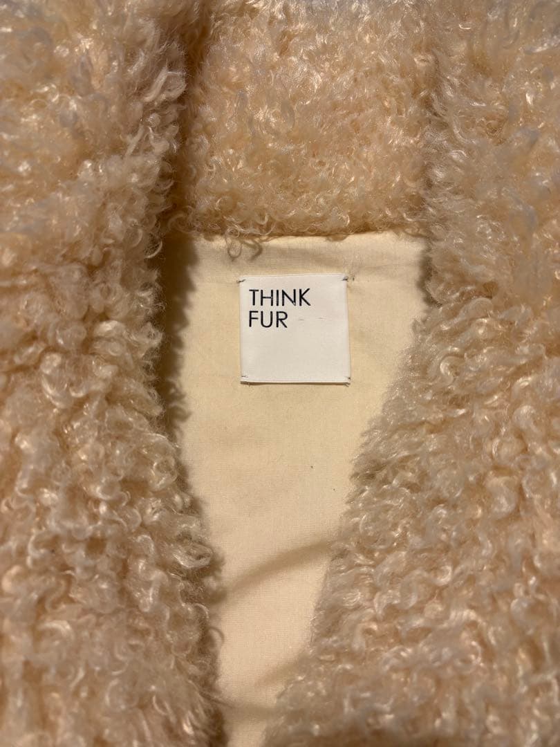 THINK FUR シンクファー エコファーコート ベビーピンク M 暖かい