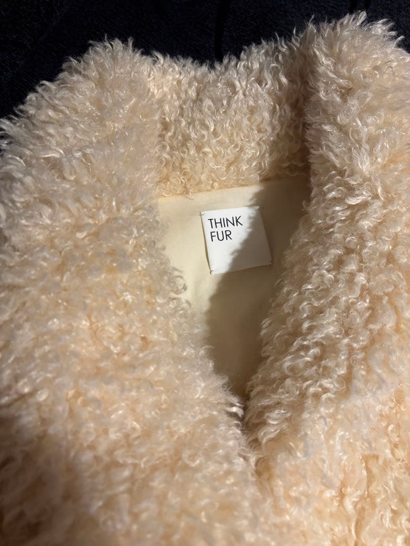 THINK FUR シンクファー エコファーコート ベビーピンク M 暖かい