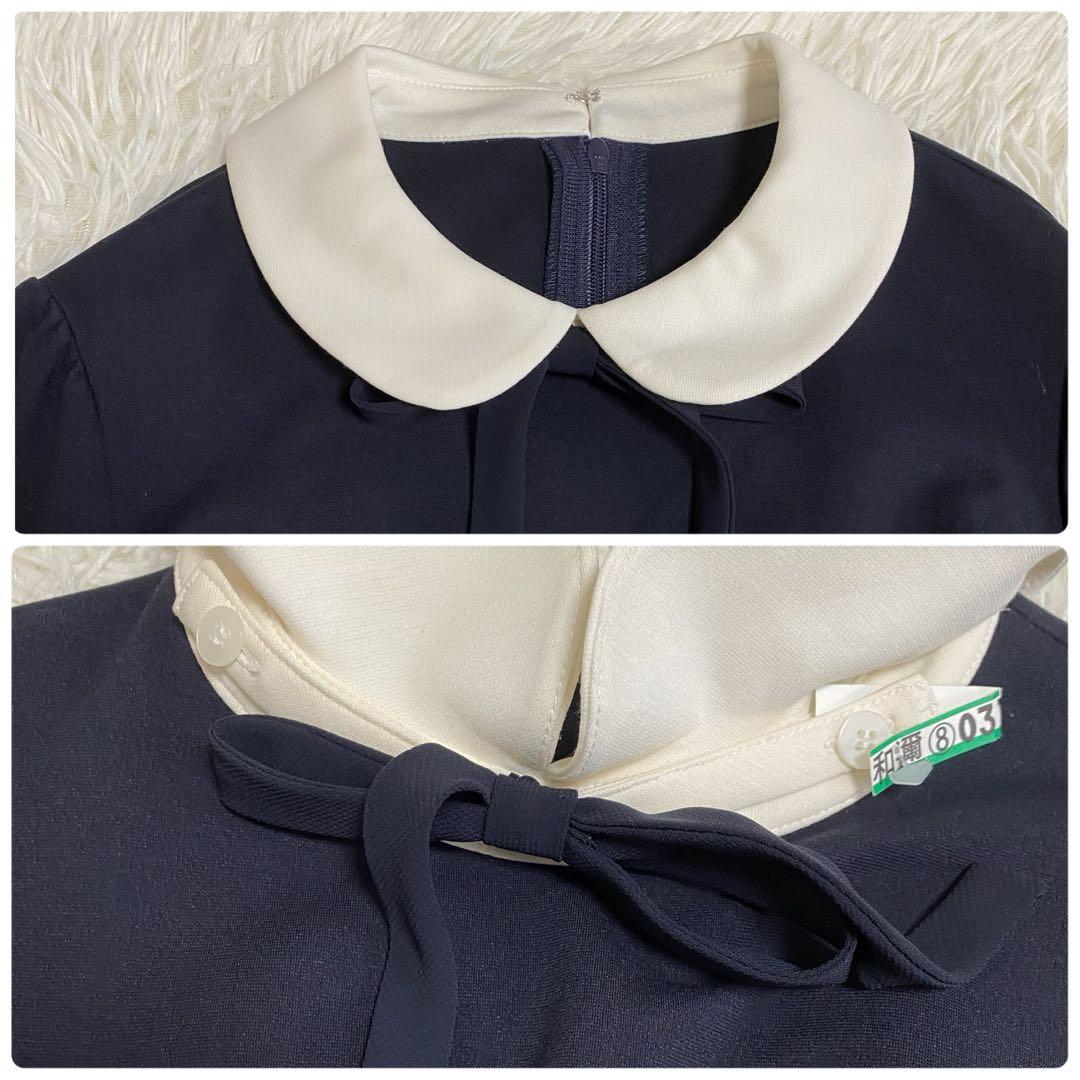 美品✨組曲　フォーマルセットアップ　ワンピース＋ボレロ　紺　160cm 近年