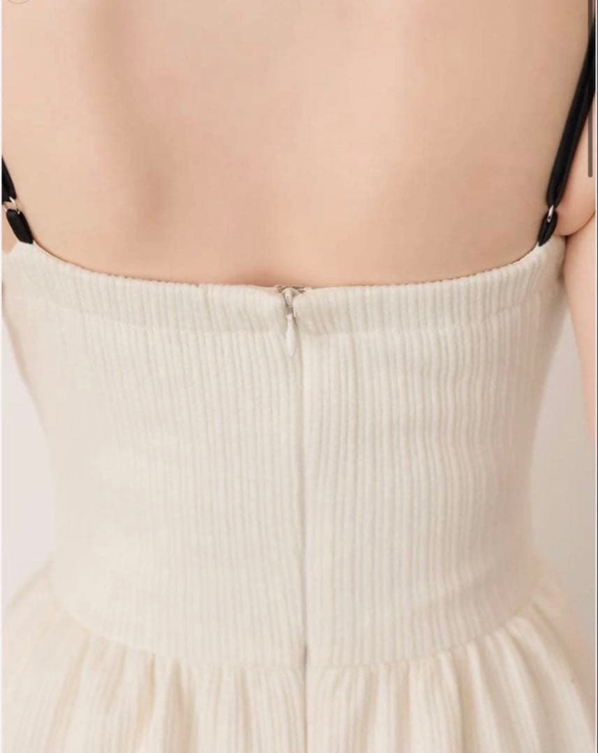 ワンピース M me eme Tiered ribbon ensemble onepiece