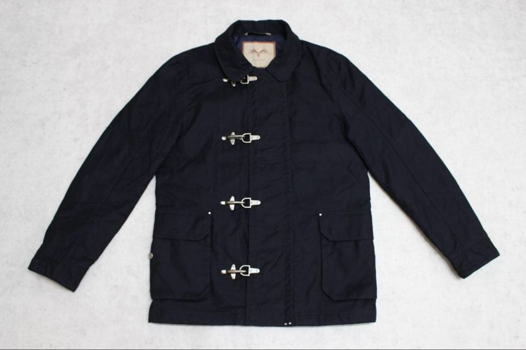 【美品】メンズXL　濃紺　ZARA　ザラ　ファイヤーマンジャケット