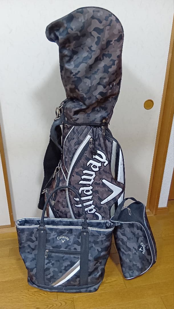 キャロウェイ キャディバッグ トート シューズケース 迷彩柄