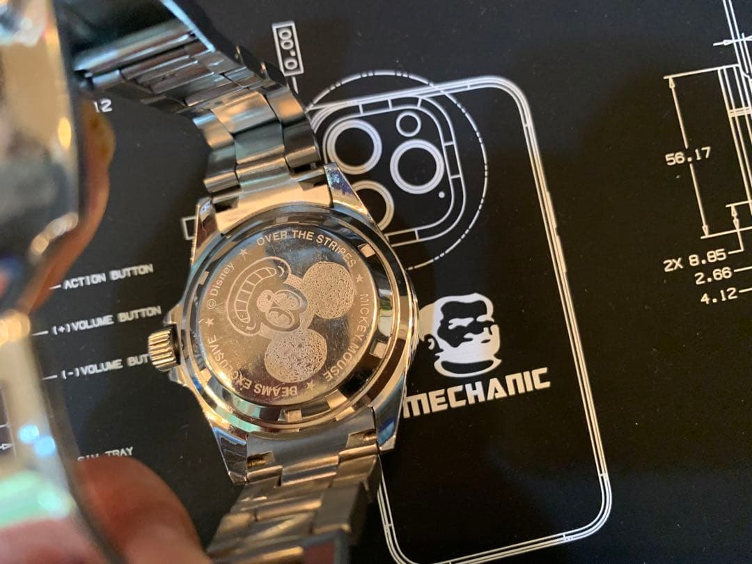 BEAMS×OVER THE STRiPES×ミッキーマウス 腕時計