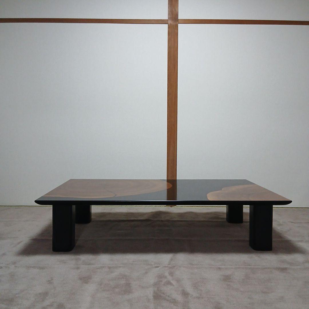松岡漆工 和モダン　センターテーブル　リビングテーブル　座卓　古民家　希少