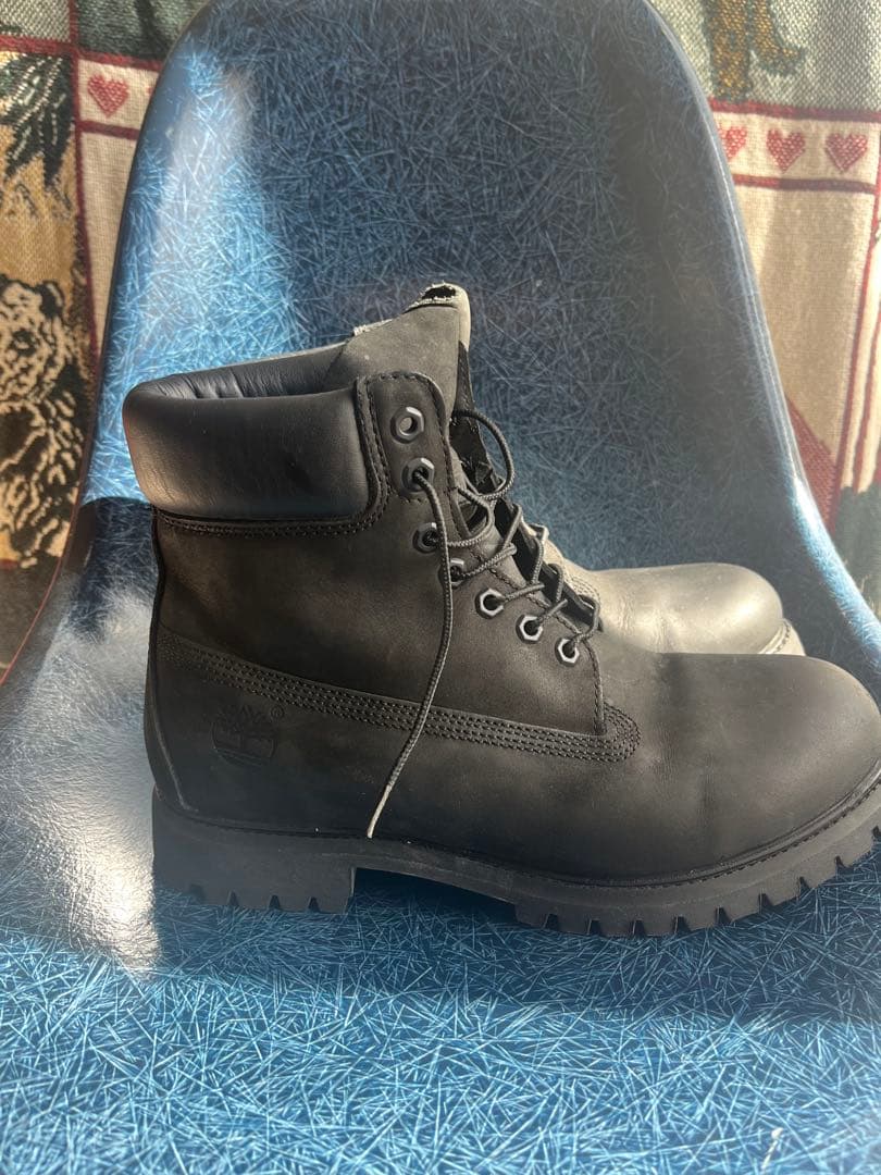 Timberland ブラック 6インチブーツ 10073 US10 ドミニカ製