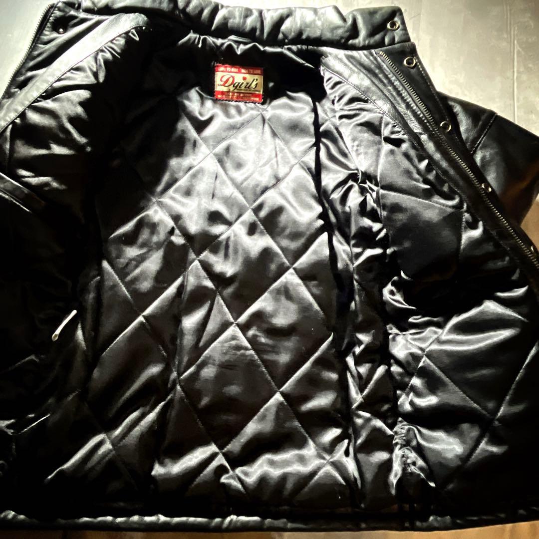 オール牛革　デグナー　レザージャケット　バイカー　バイクジャケット　本革　M