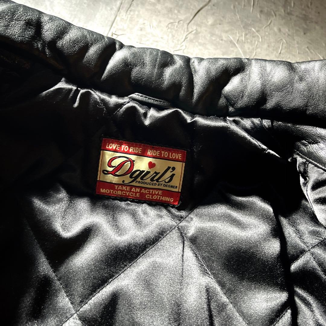 オール牛革　デグナー　レザージャケット　バイカー　バイクジャケット　本革　M