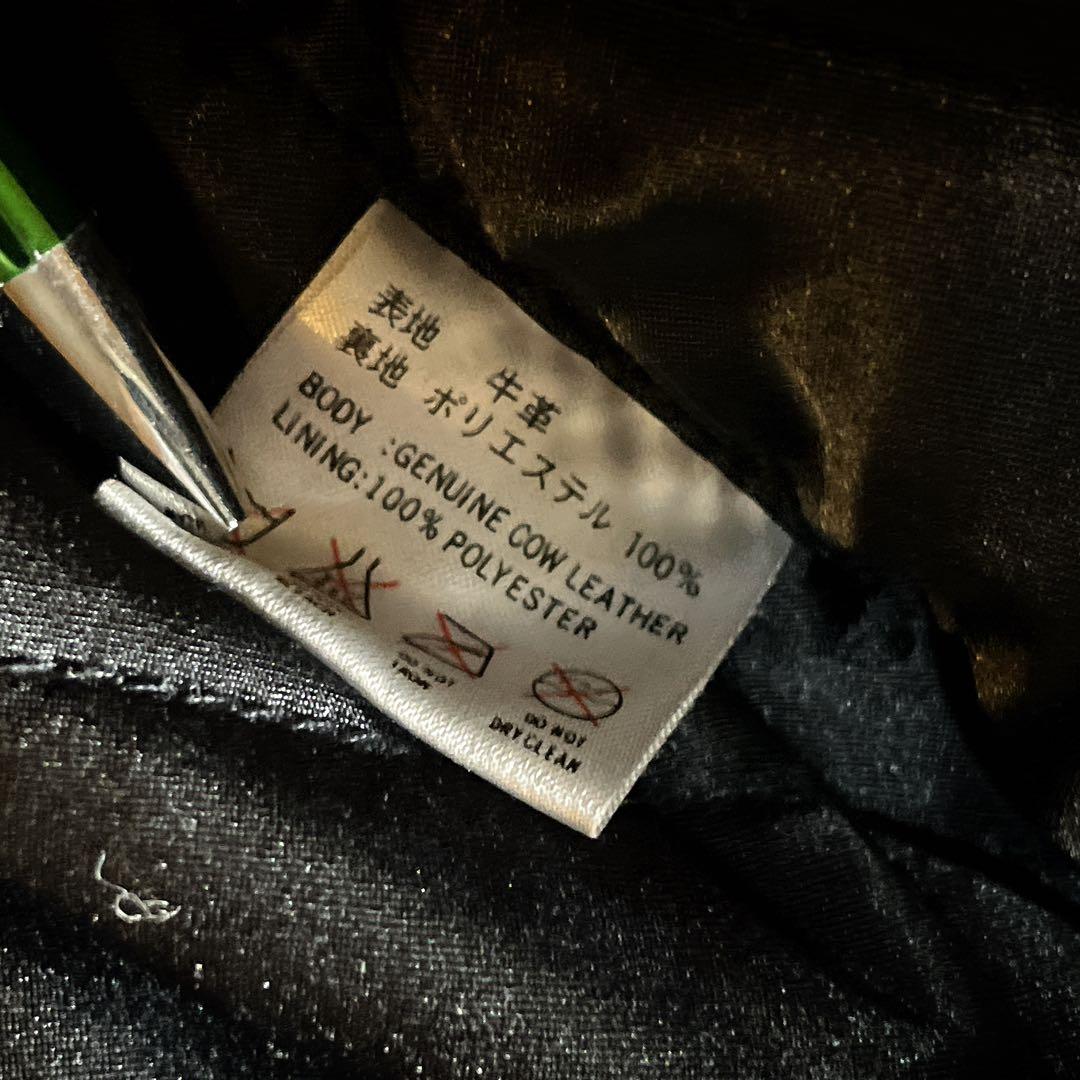 オール牛革　デグナー　レザージャケット　バイカー　バイクジャケット　本革　M