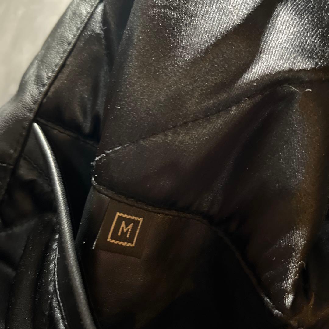 オール牛革　デグナー　レザージャケット　バイカー　バイクジャケット　本革　M