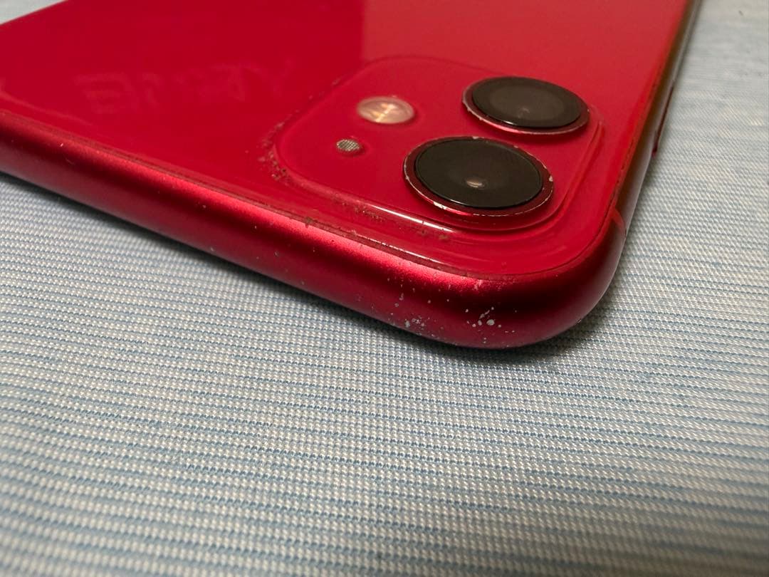 iPhone 11 赤SIMロック解除済 128GB バッテリー83%